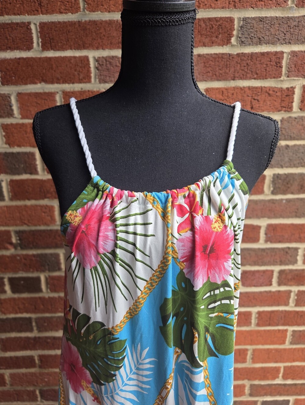 Love Brand Tropical Keyhole Back Women's Maxi Dress | NWT SIze L